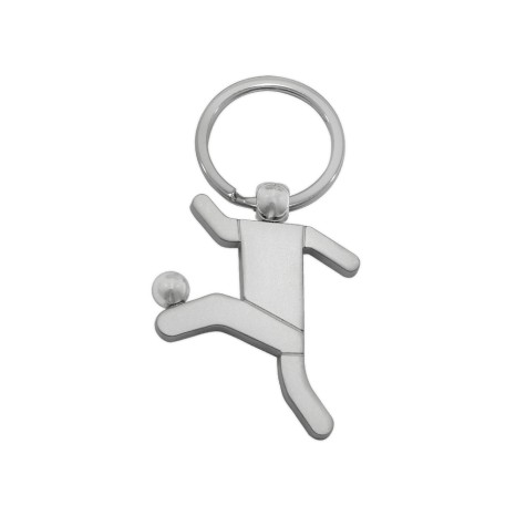 Chaveiro metal jogador de futebol fosco  com logotipo