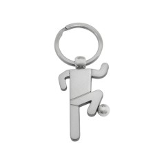 Chaveiro metal jogador de futebol fosco  personalizado
