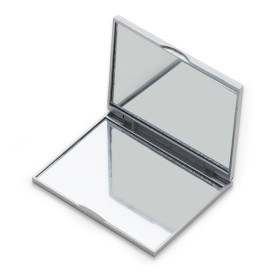 Espelho de bolso duplo quadrado plastico para brinde