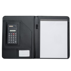 Pasta de Convenção com Bloco e Calculadora para Empresas