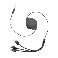 Cabo Usb Retrátil 3 em 1 Personalizado