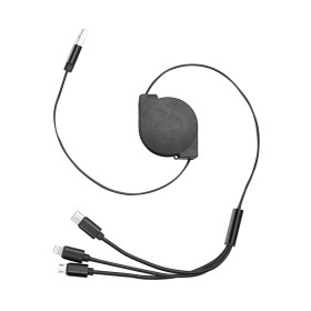 Cabo Usb Retrátil 3 em 1 Personalizado