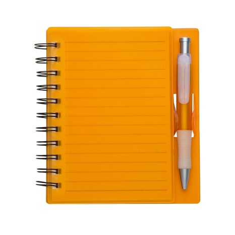 Caderno Plástico com Caneta Personalizado