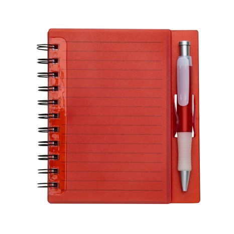 Caderno Plástico com Caneta Personalizado
