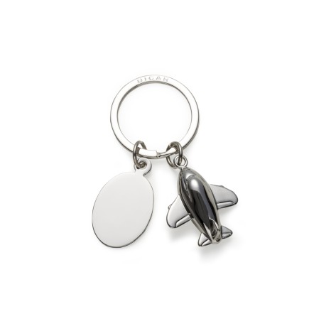 Chaveiro Metal Avião com Placa para Empresas