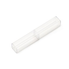Tubo de acrílico com logotipo