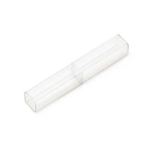 Tubo de acrílico com logotipo