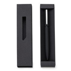 Caneta metal com box de papel para brinde