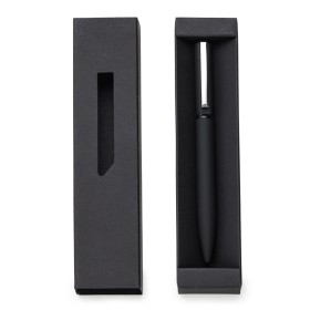 Caneta metal com box de papel para brinde