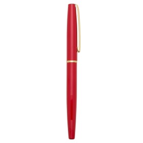 Caneta roller de metal com 1 anel  com logotipo