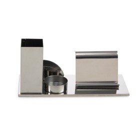 Kit escritorio para canetas, celular ... inox para empresas