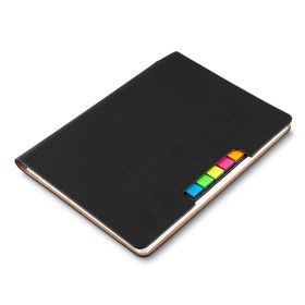 Caderno com autoadesivo com logotipo