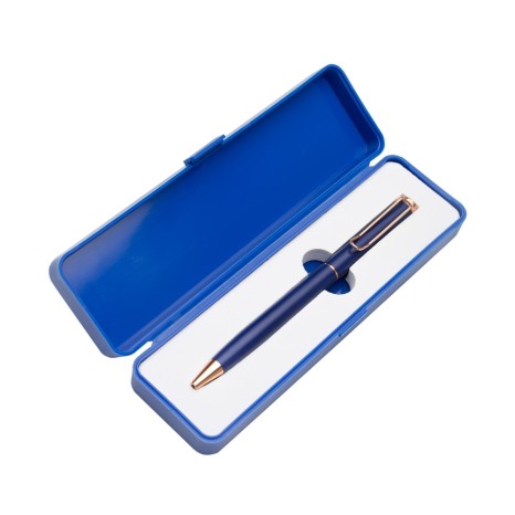 Caneta Metal com Box de Plástico com Logotipo