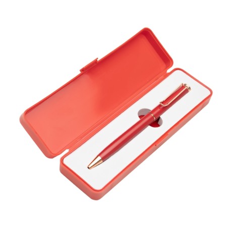 Caneta Metal com Box de Plástico com Logotipo