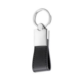 Chaveiro metal com alça couro sintético  personalizado