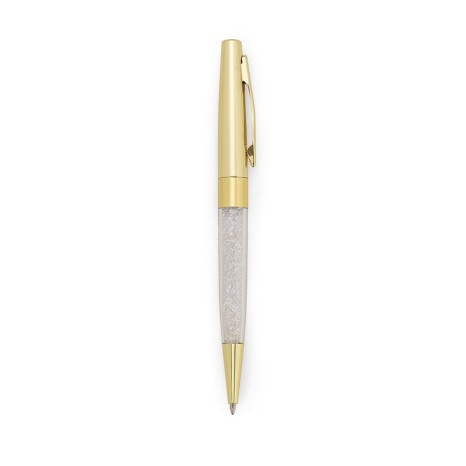 Caneta semi - metal cristais  promocional