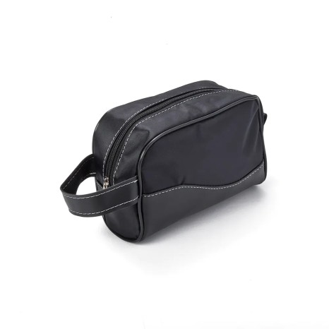 Necessaire couro sint. e nylon-pre promocional