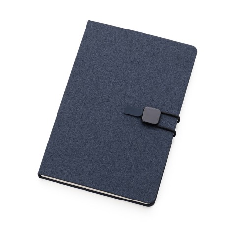 Caderno de anotações com elástico personalizado
