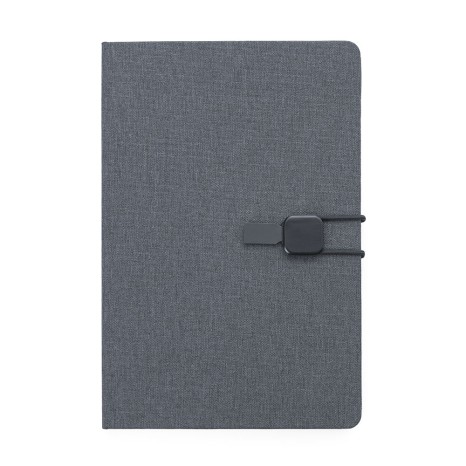 Caderno de anotações com elástico personalizado