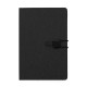 Caderno de anotações com elástico personalizado