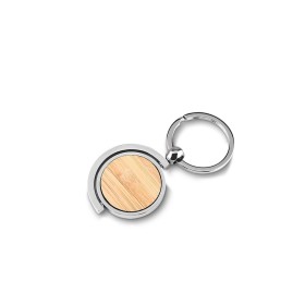 Chaveiro Metal Detalhe Bambu Personalizado