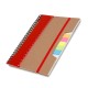 Caderno para anot. kraft com elastico com logotipo