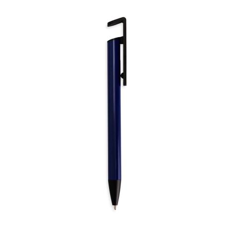 Caneta semimetal com suporte para brinde