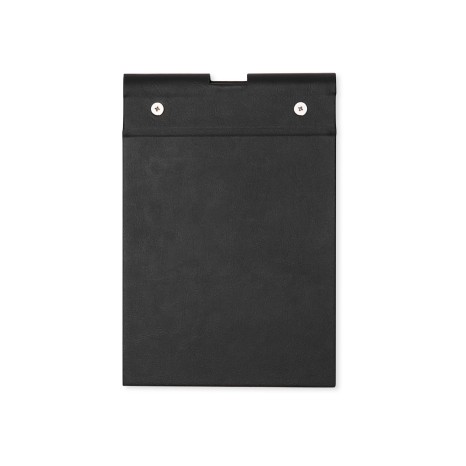 Bloco de Anotações em Couro Sintético e Porta Caneta para Brinde