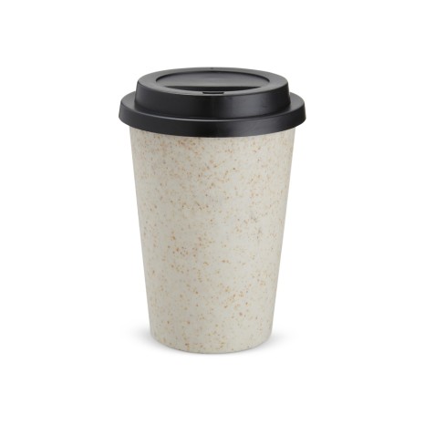 Copo Fibra de Arroz com Tampa 450Ml para Empresas