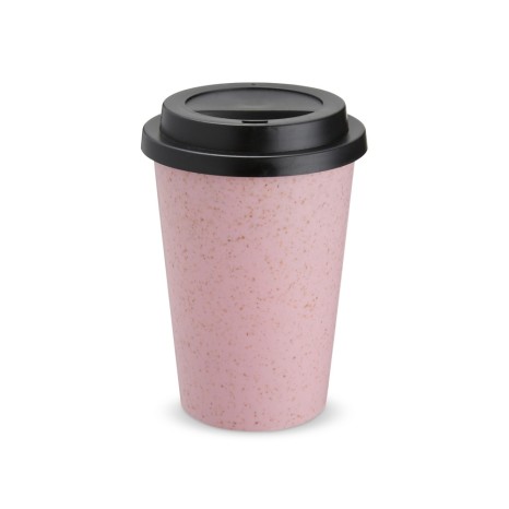 Copo Fibra de Arroz com Tampa 450Ml para Empresas