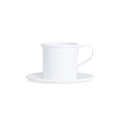 Xícara 100Ml com Pires em Alumínio com Logotipo