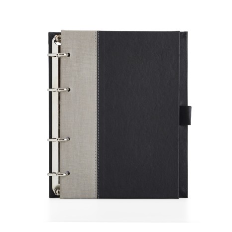 Caderno Fichário de Couro Sintético Promocional