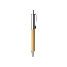 Caneta metal e bambu com logotipo