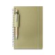 Caderno a5 papel reciclado com logotipo
