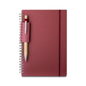 Caderno a5 papel reciclado com logotipo