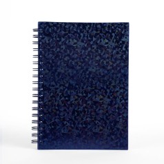 Caderno holográfico com pauta para brinde