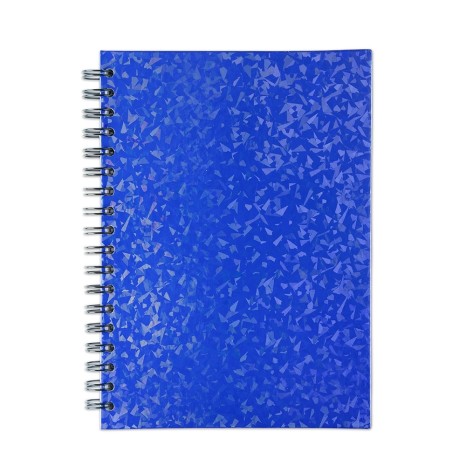 Caderno holográfico com pauta para empresas