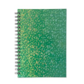 Caderno holográfico com pauta para empresas