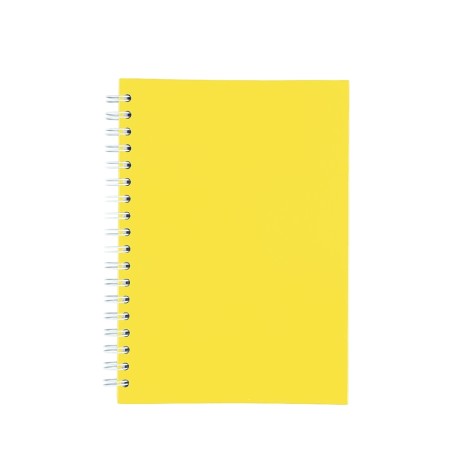 Caderno capa fosca com pauta com logotipo