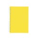 Caderno capa fosca com pauta com logotipo