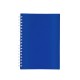 Caderno capa fosca com pauta com logotipo