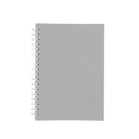 Caderno capa fosca com pauta com logotipo