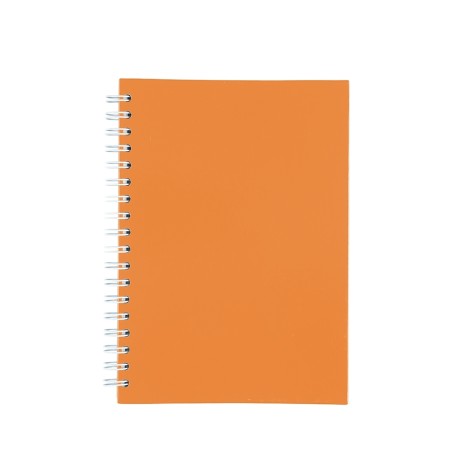 Caderno capa fosca com pauta com logotipo