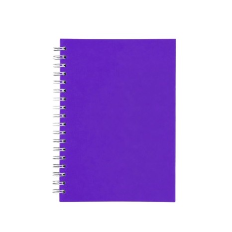 Caderno capa fosca com pauta com logotipo