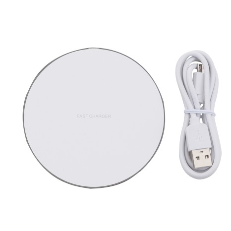 Carregador Rápido de Indução Redondo com Logotipo