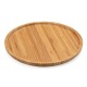 Petisqueira Redonda de Bambu 30*30cm com Logotipo
