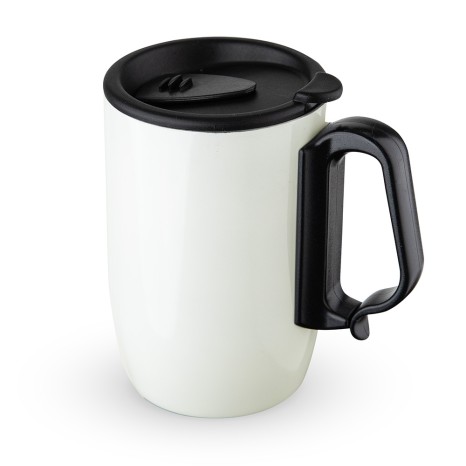 Caneca Inox Parede Dupla 350Ml com Logotipo
