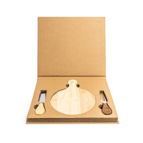 Kit Queijo 2 Peças + Tábua Redonda para Brinde