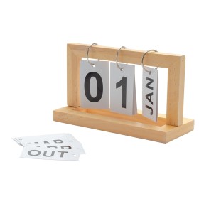 Calendário de Mesa de Madeira 20*12*8,5cm com Logotipo