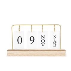 Calendário Permanente Mdf com Alça de Ferro para Brinde